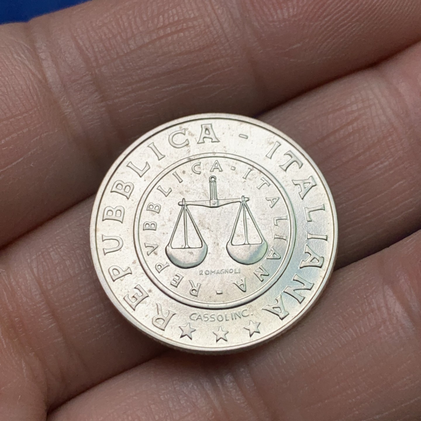 《竞宝斋》三少爷老婆本专场-第156场 (全场包邮) 意大利2001年最后的1里拉银币