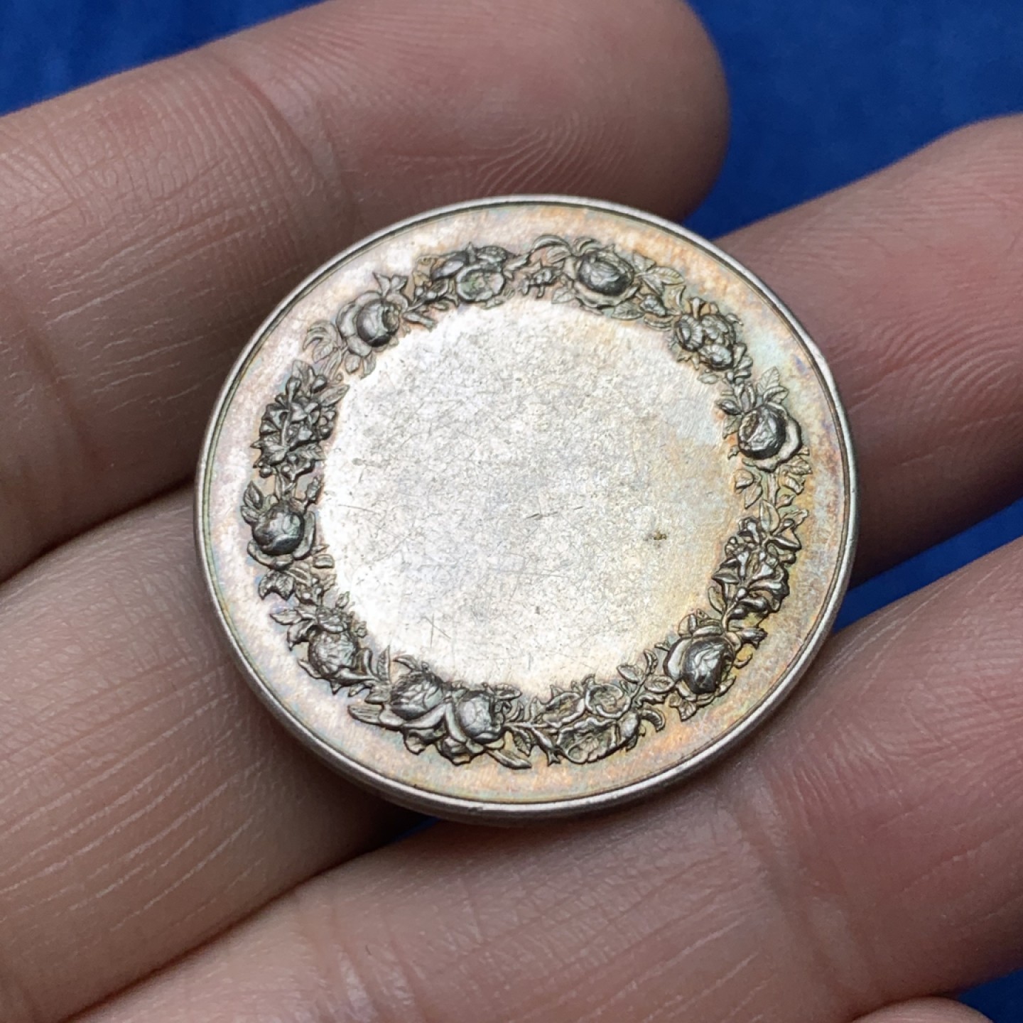 《竞宝斋》三少爷老婆本专场-第156场 (全场包邮) 法国结婚银章，丰饶角+ARGENT边铭，直径29mm，重量11.87g。UNC好品相