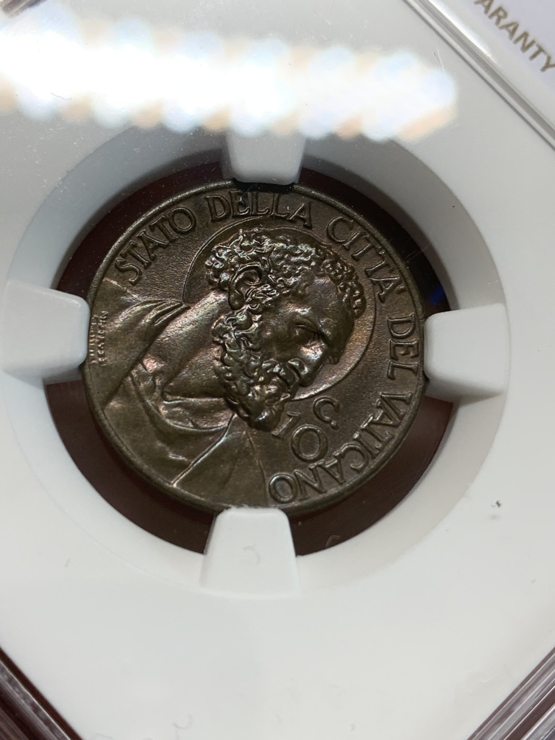 《竞宝斋》三少爷老婆本专场-第156场 (全场包邮) NGC MS64 梵蒂冈1940年10分铜币，高分不易