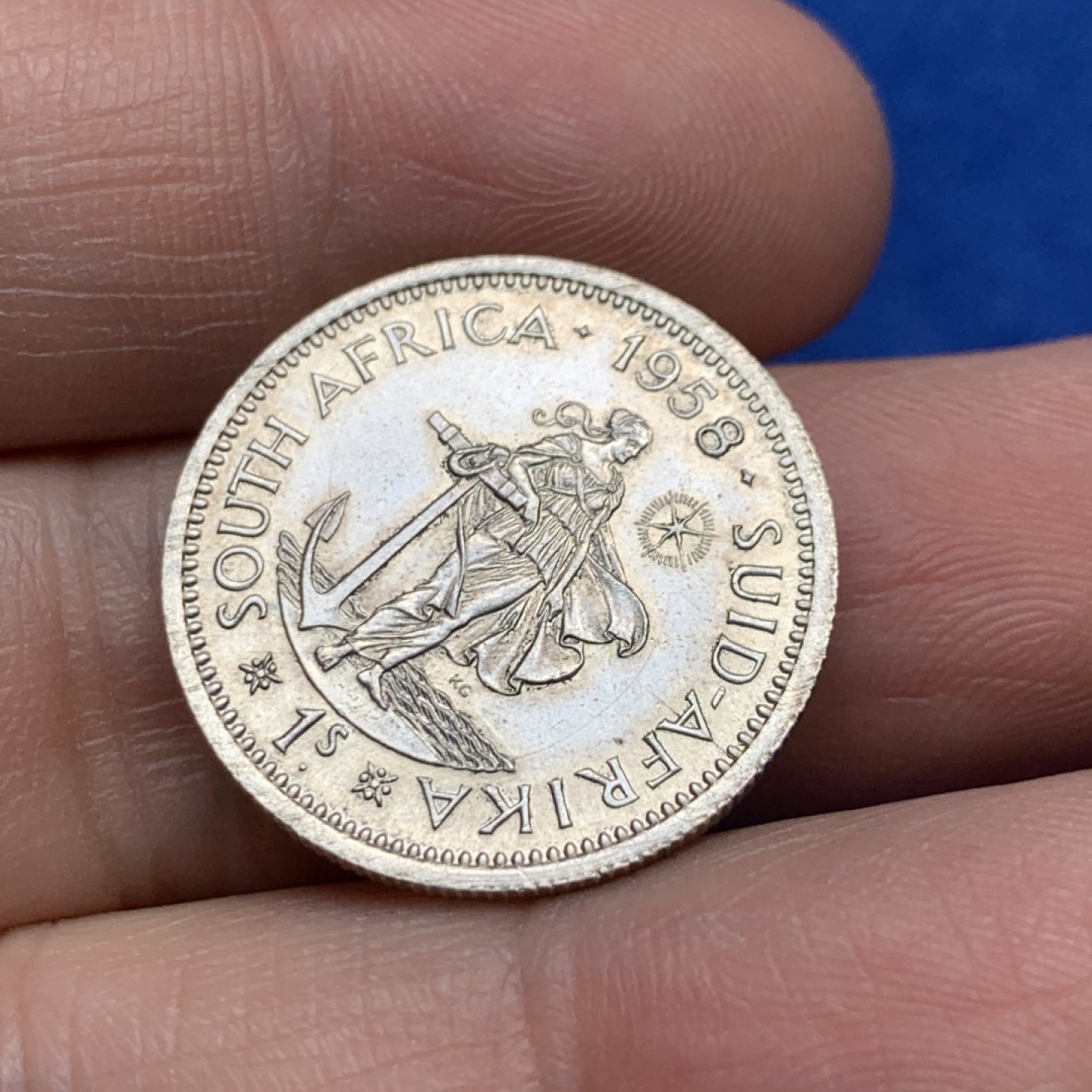 《竞宝斋》三少爷老婆本专场-第156场 (全场包邮) 英属南非1958年1先令小银币