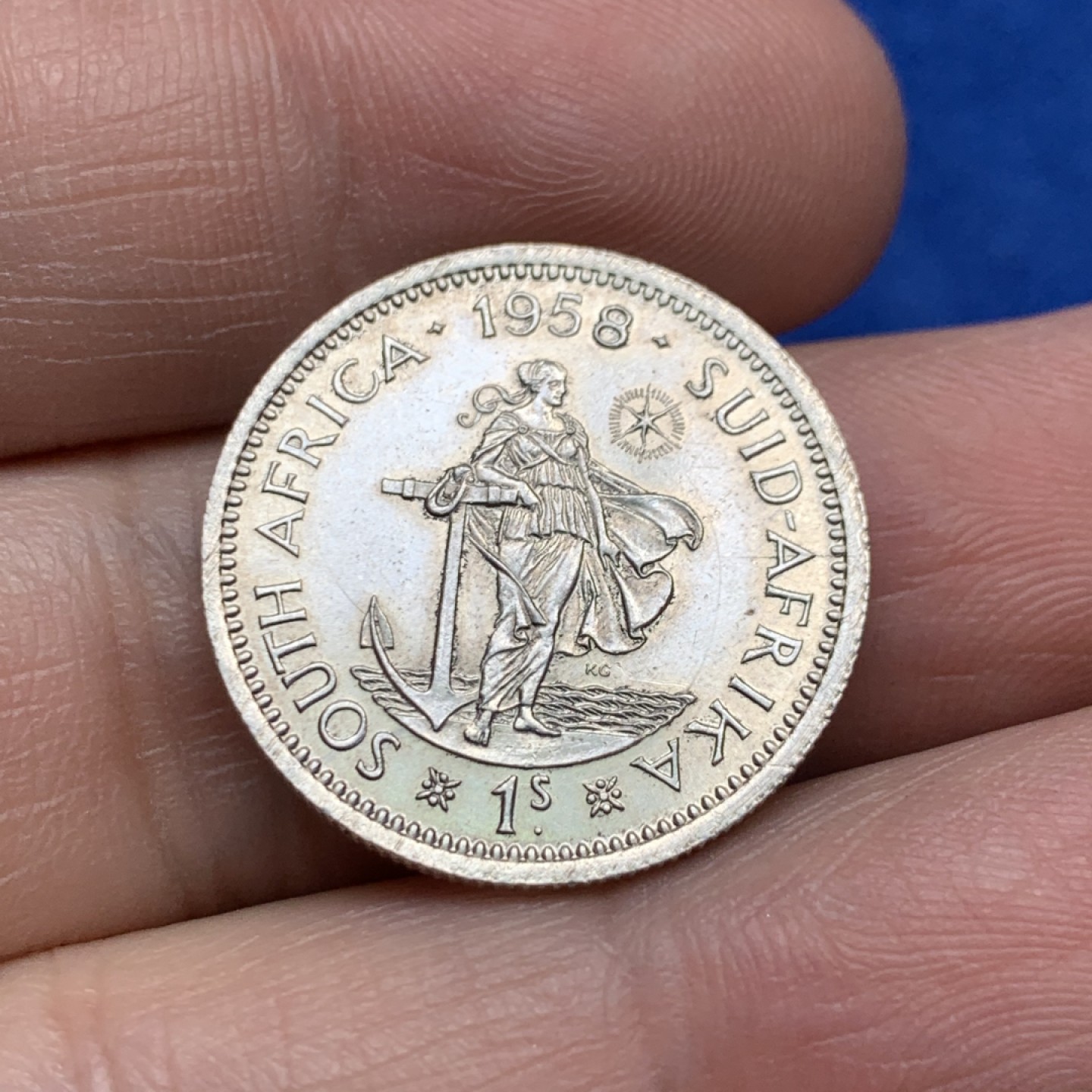 《竞宝斋》三少爷老婆本专场-第156场 (全场包邮) 英属南非1958年1先令小银币