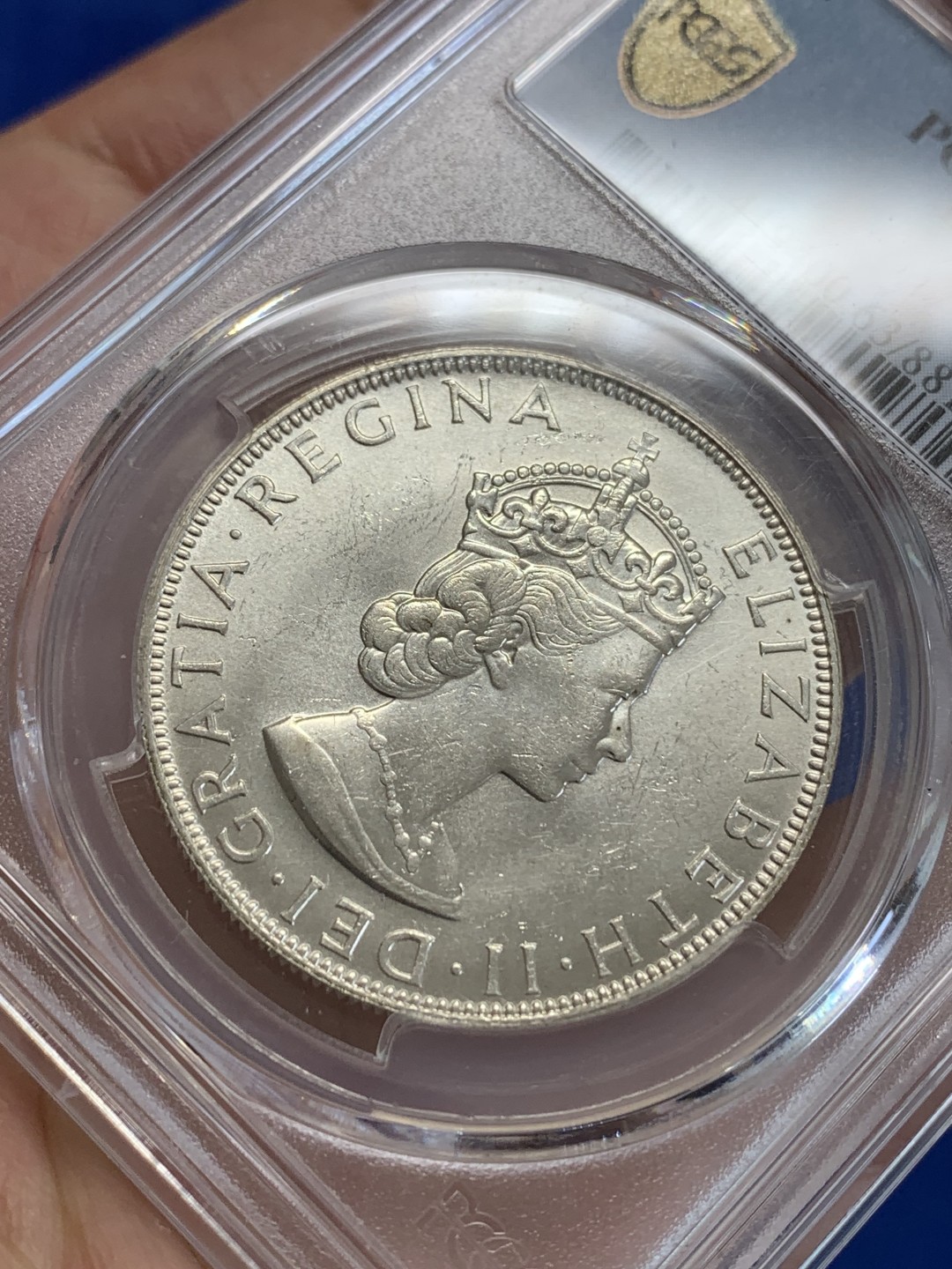 《竞宝斋》三少爷老婆本专场-第156场 (全场包邮) PCGS金盾 MS63 百慕大1964年1克朗大银币