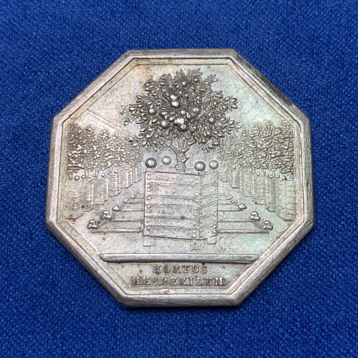 《竞宝斋》三少爷老婆本专场-第156场 (全场包邮) 法国19世纪沃塞尔斯宫八角代用银币，早期无边铭，对边直径31.5mm，重量12.26g