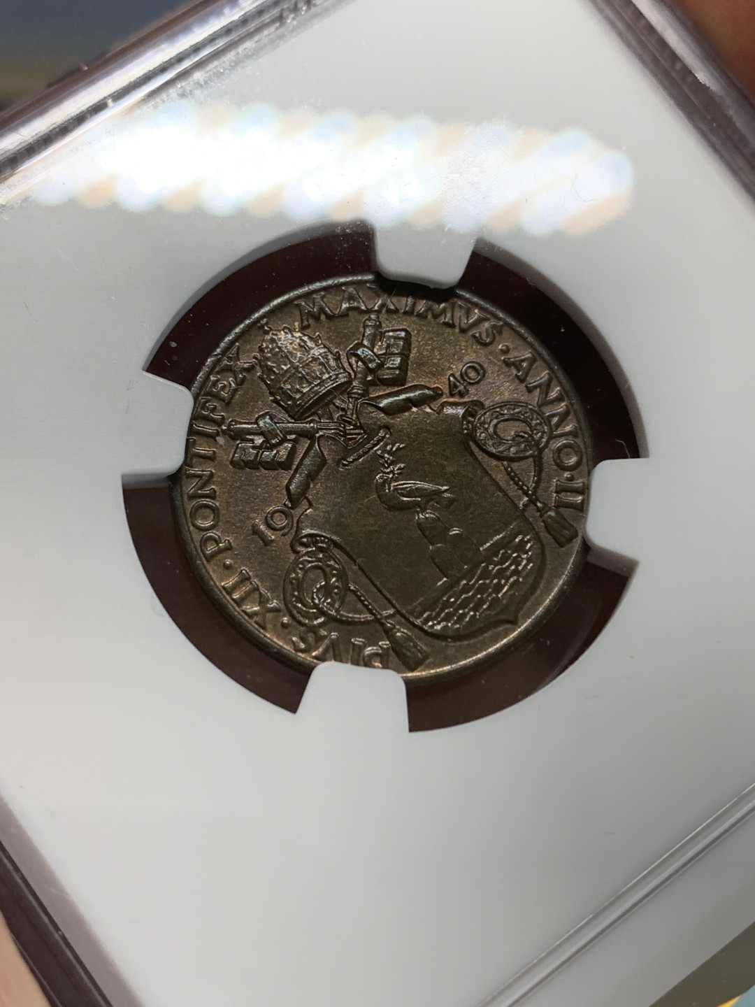 《竞宝斋》三少爷老婆本专场-第156场 (全场包邮) NGC MS64 梵蒂冈1940年10分铜币，高分不易