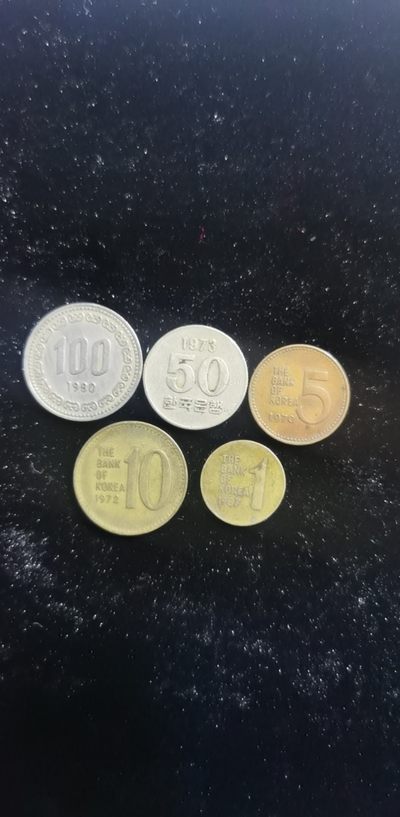 硬币 - 韩国老版硬币