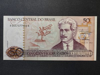 外国精品纸钞 - 全新 巴西 50克鲁扎多