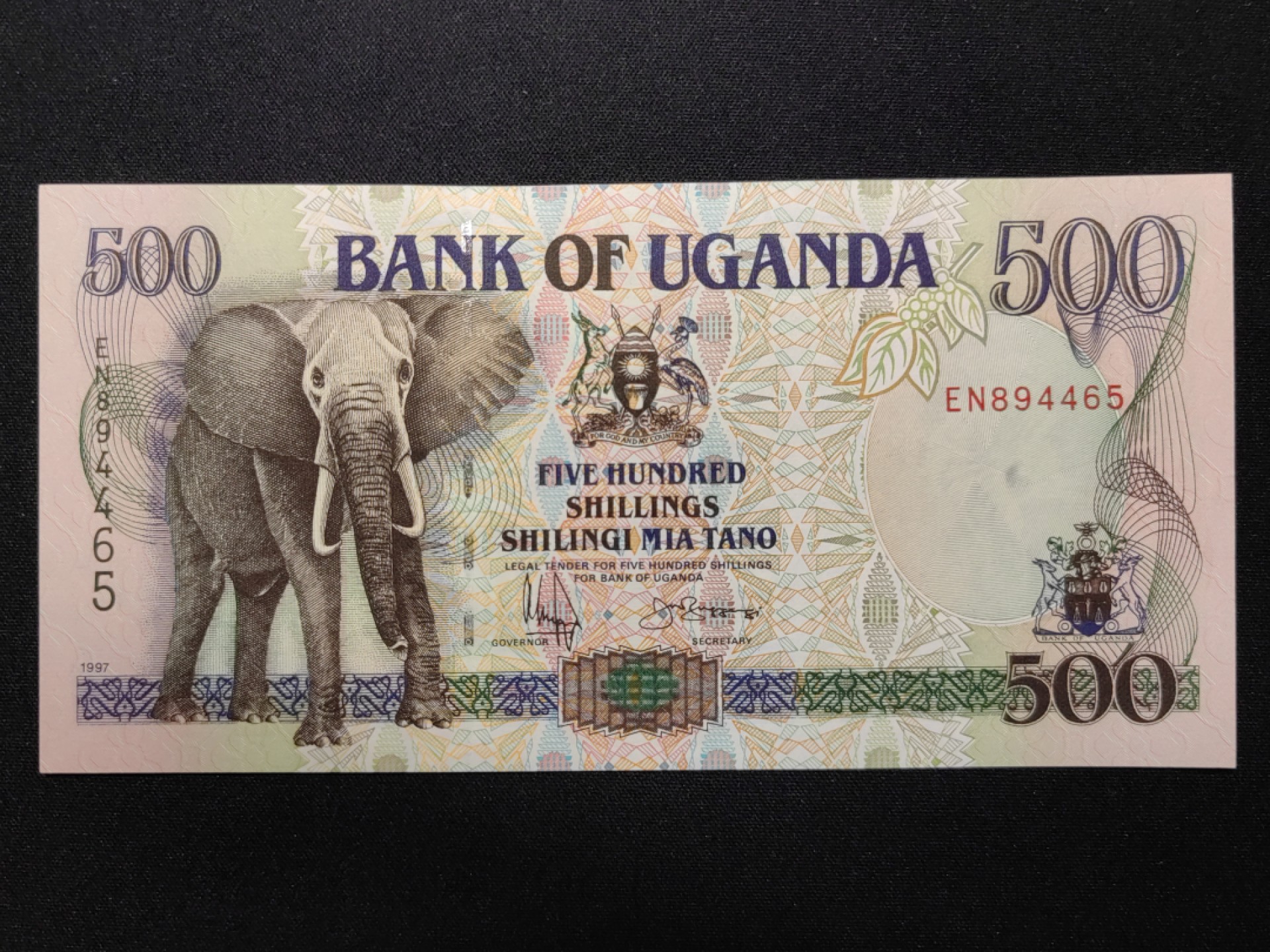外国精品纸钞 全新 乌干达 500先令（1997年年份不多见）