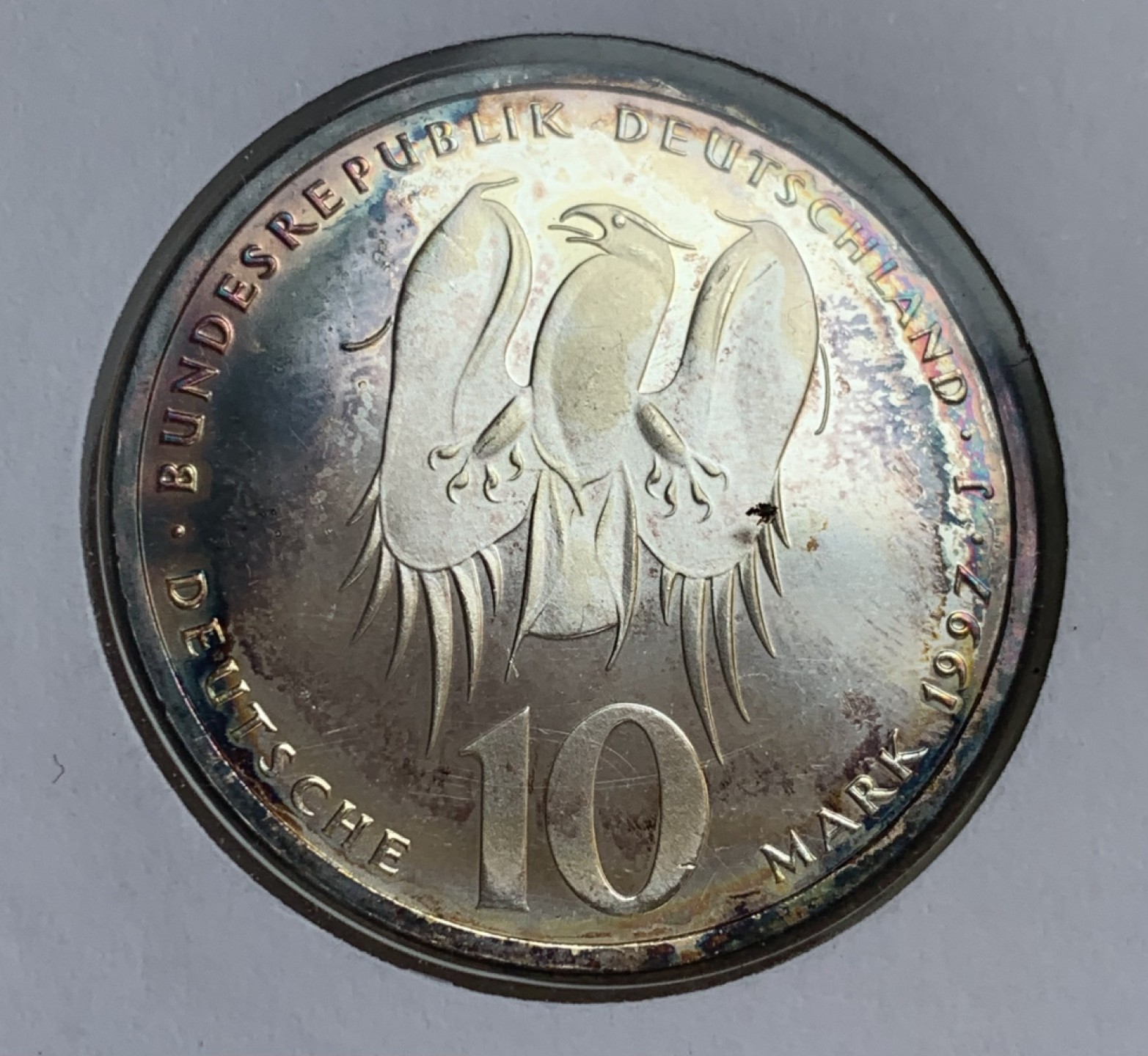 瓶子🏺第88期拍卖会 徳国1997年10马克纪念银币  语言学家梅兰希通诞辰500周年  原封