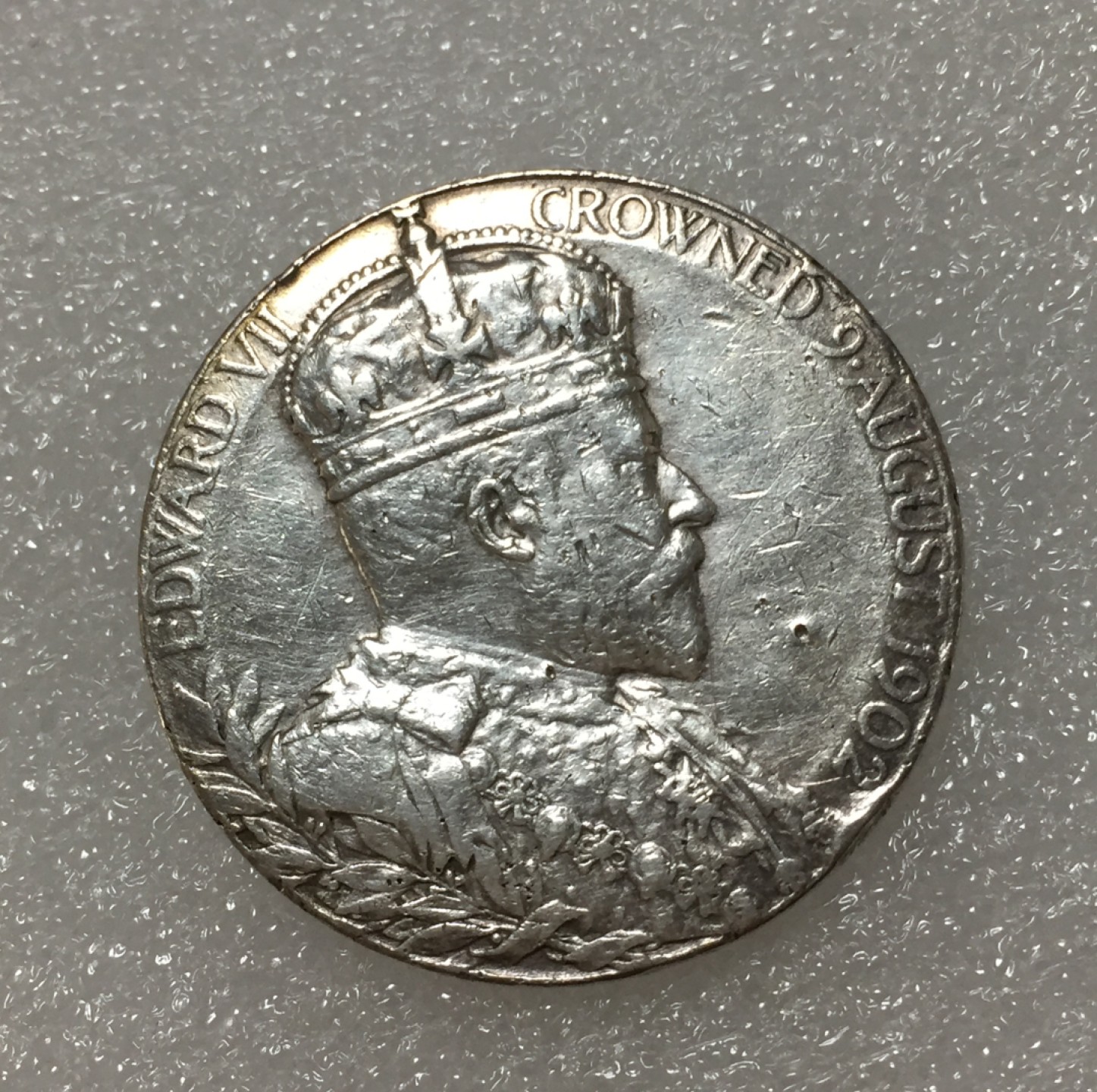 方圆集藏第四期专场 11412-英国1902年爱德华七世和亚历山德拉皇后加冕银章