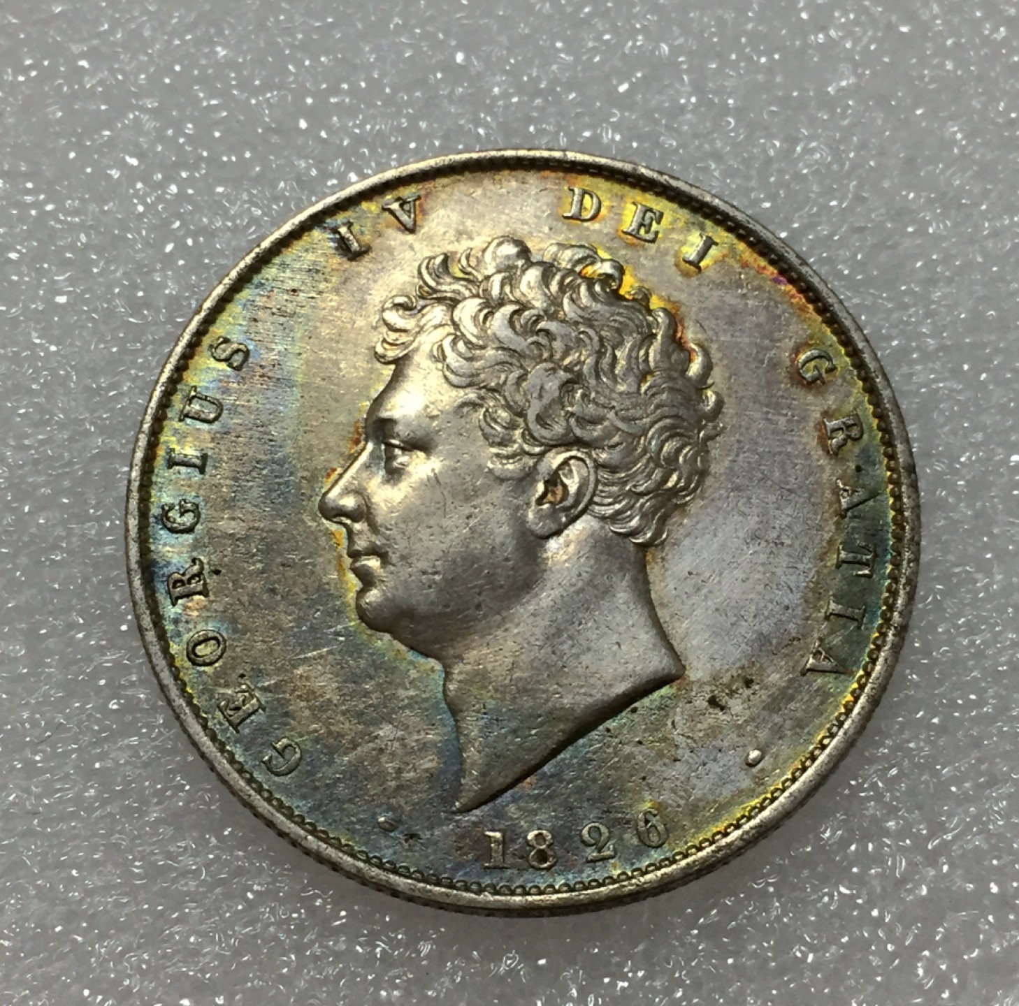 方圆集藏第四期专场 8188-英国1826年乔治四世半克朗银币