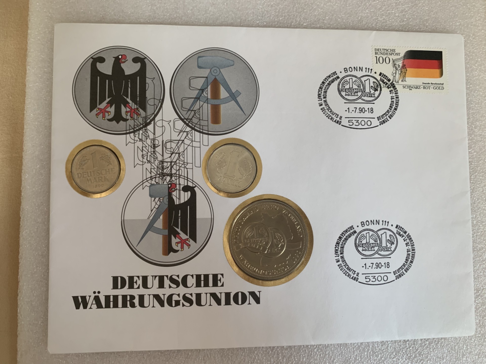 瓶子🏺第88期拍卖会 德国1990年5马克  原封