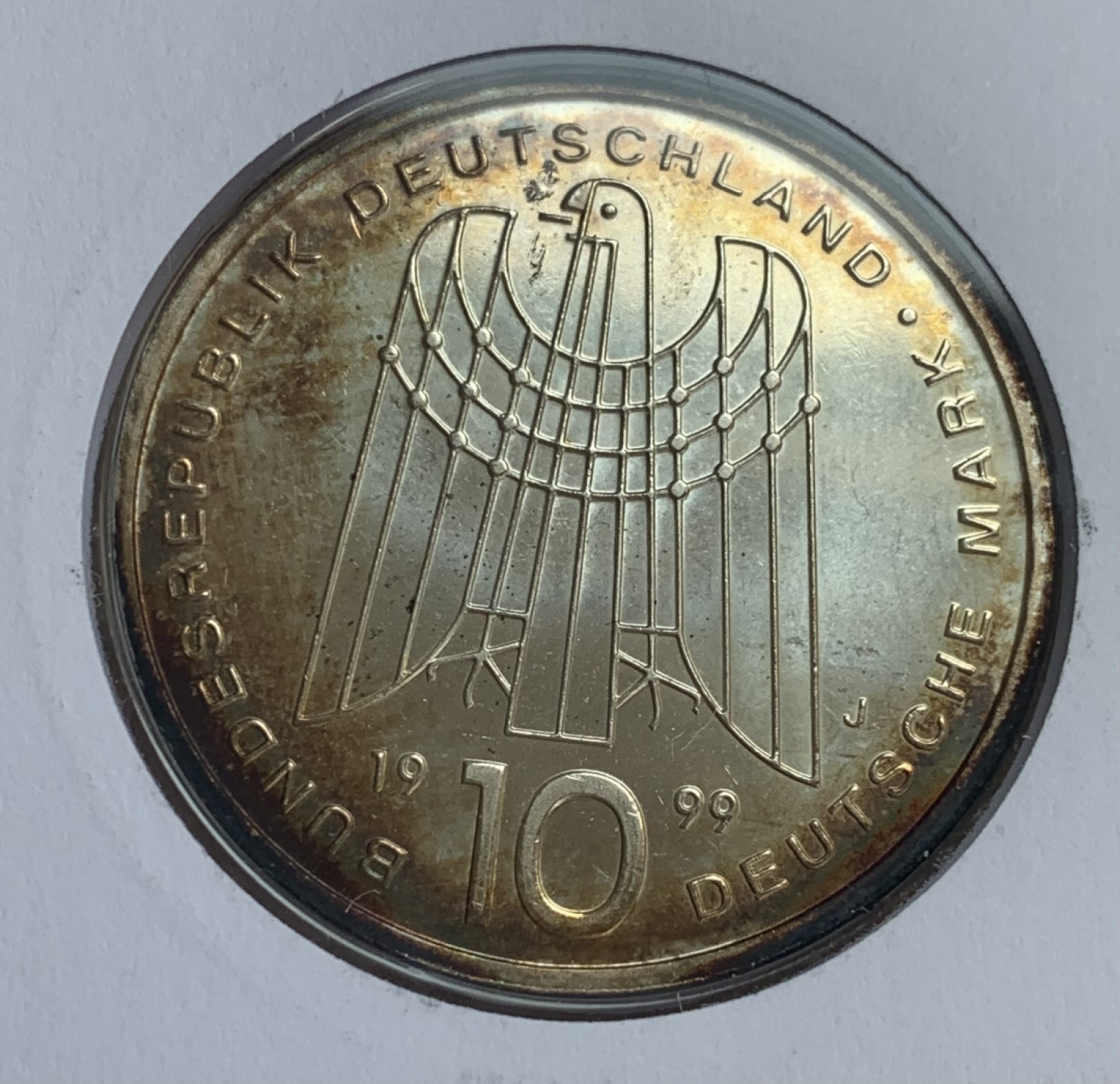 瓶子🏺第88期拍卖会 德国1999年10马克纪念银币A版 SOS儿童救援 原封