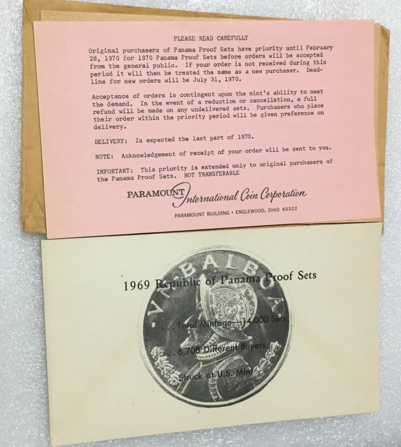 方圆集藏第四期专场 11424-外国1969巴拿马精制币限量套装 