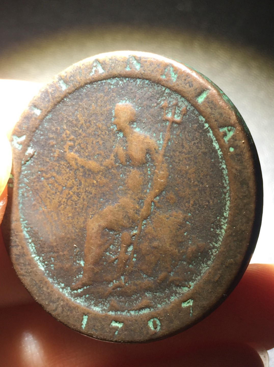 方圆集藏第四期专场 11083-英国1797年乔治三世车轮一便士铜币