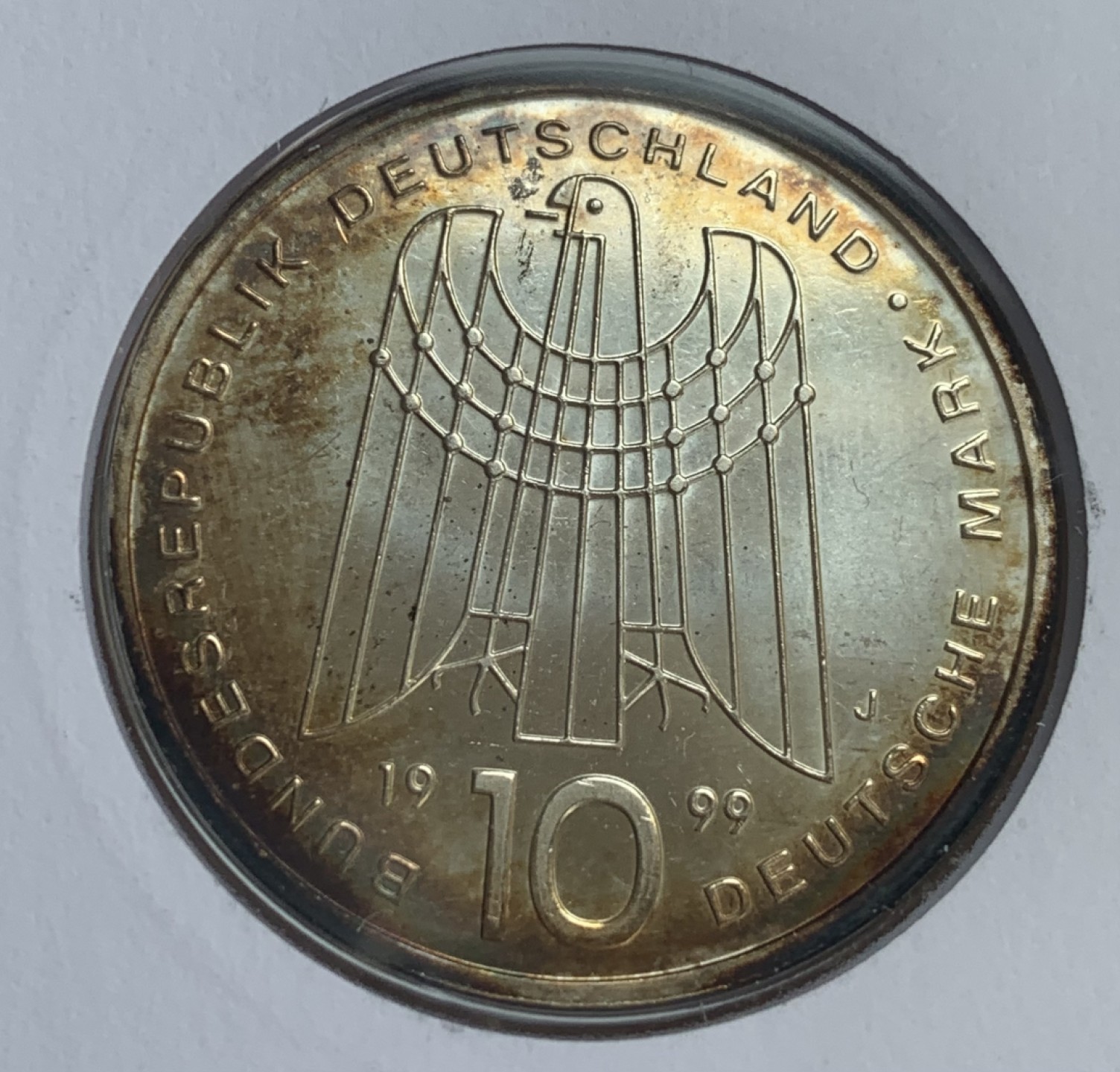 瓶子🏺第88期拍卖会 德国1999年10马克纪念银币A版 SOS儿童救援 原封（2）