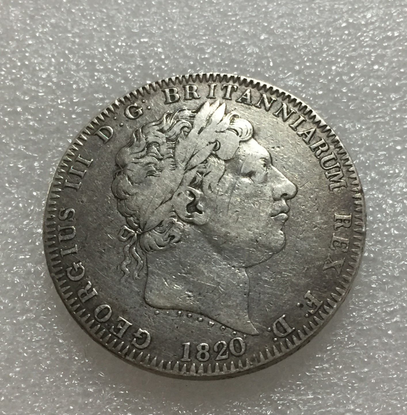 方圆集藏第四期专场 11197-英国1820年乔治三世马剑银币