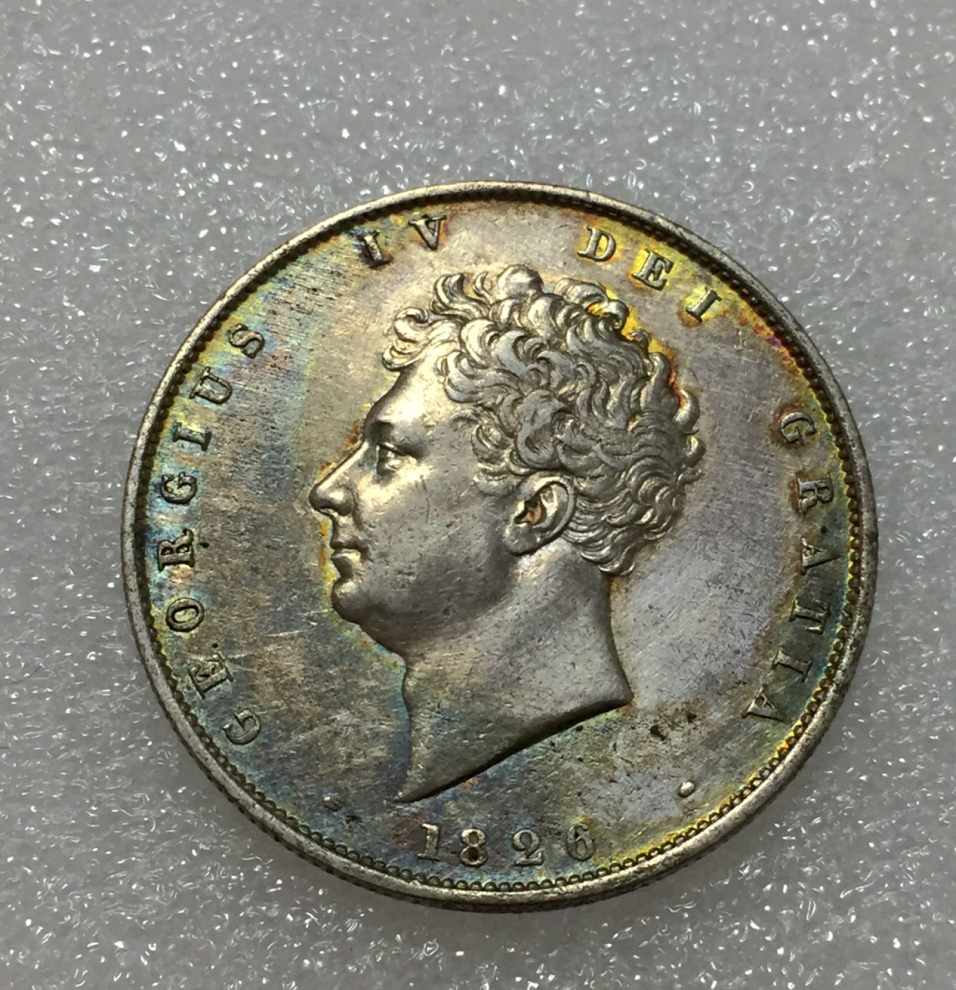 方圆集藏第四期专场 8188-英国1826年乔治四世半克朗银币