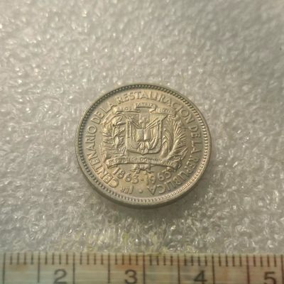 【淘币小摊】第九十五拍  散币场 本周四连拍 周三至周六  满百包邮 - 多米尼加1963年5分