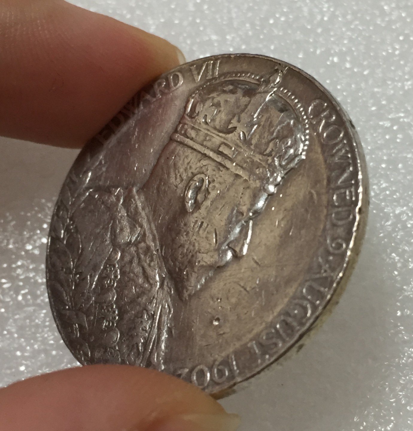 方圆集藏第四期专场 11412-英国1902年爱德华七世和亚历山德拉皇后加冕银章