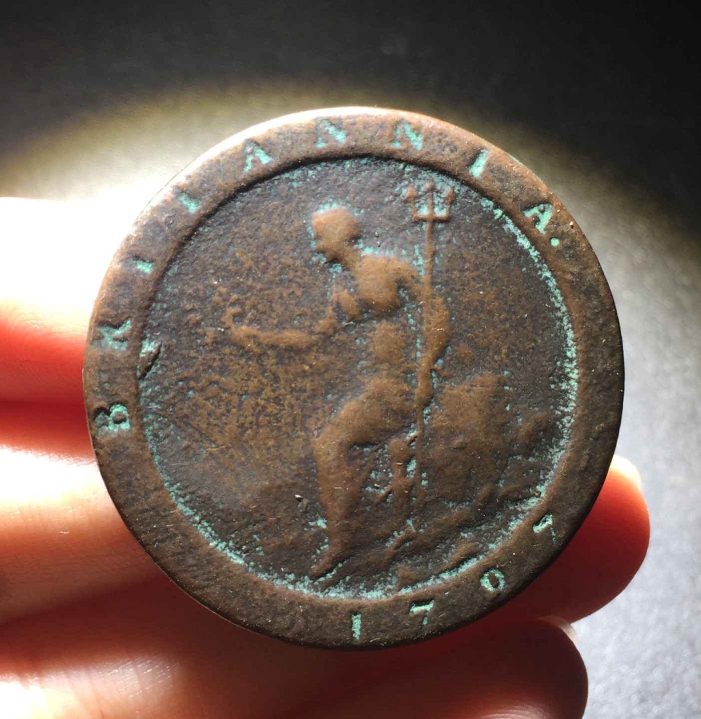 方圆集藏第四期专场 11083-英国1797年乔治三世车轮一便士铜币