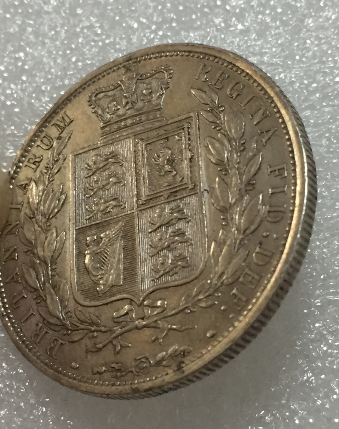 方圆集藏第四期专场 7189-英国1887年维多利亚女王半克朗