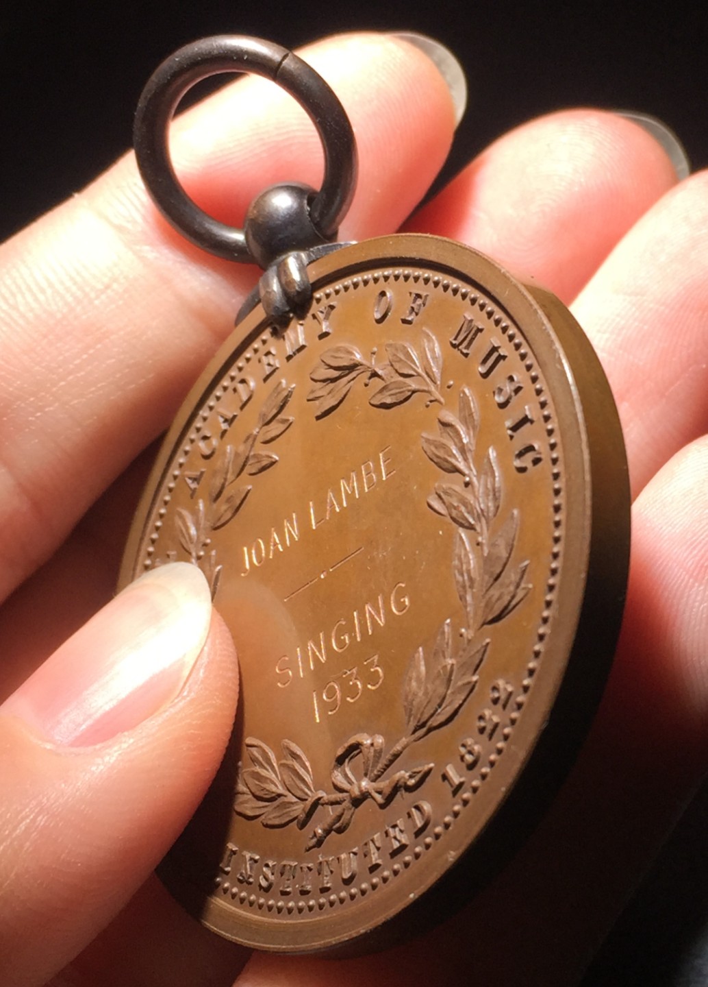 方圆集藏第四期专场 11423-英国1933年皇家音乐学院铜章