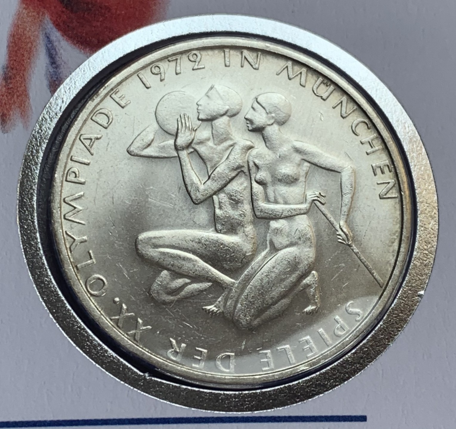 瓶子🏺第88期拍卖会  西德1972年10马克纪念银币 慕尼黑奥运会运动员跪地 银币原封（3）