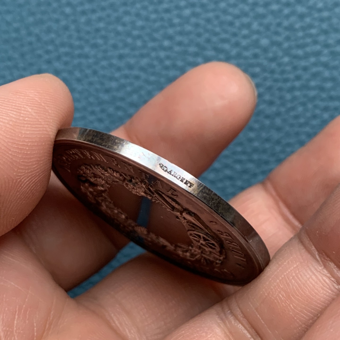 《竞宝斋》第157场-法国八角与章 专场！周日，周一，周四 3场 (全场包邮) 法国银质，农业协会，《播种》，36.93g，41.2mm，丰饶角边铭，春种一粒粟