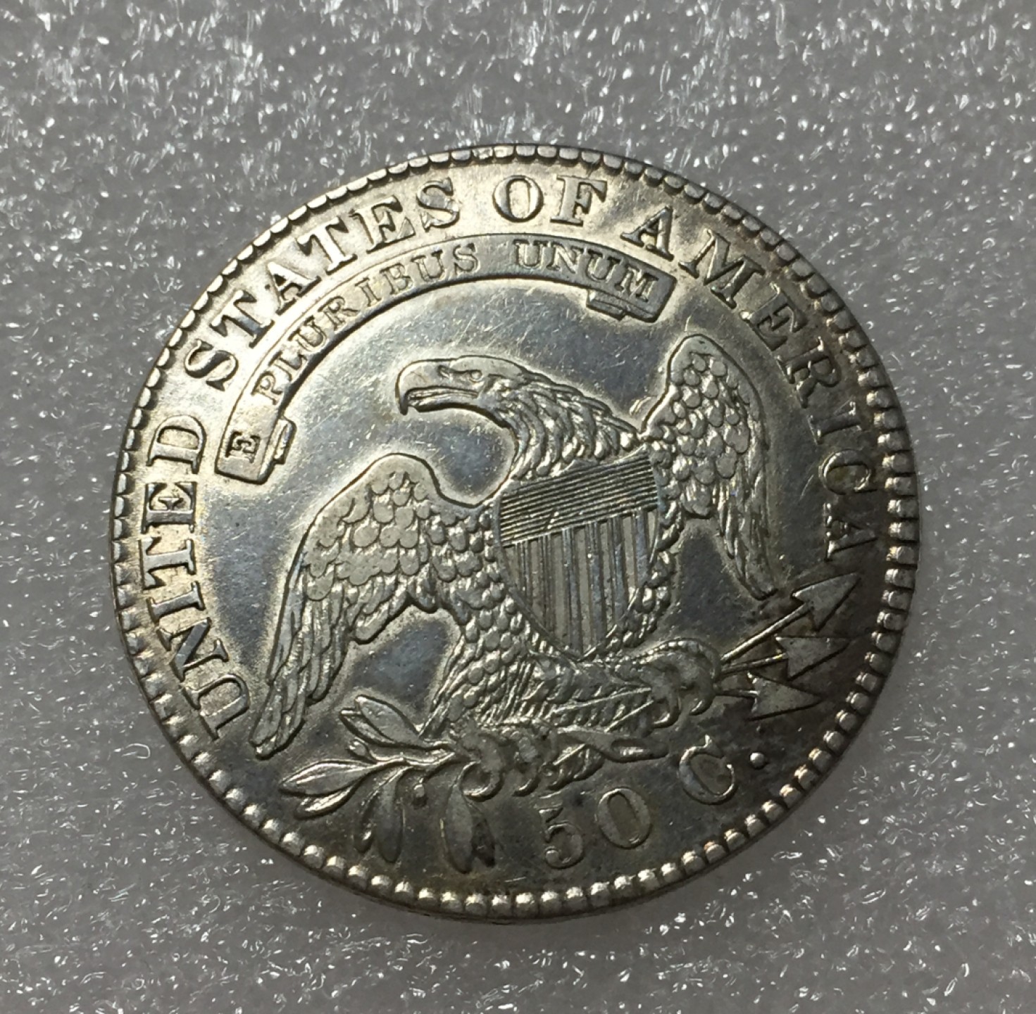 方圆集藏第四期专场 6852-美国1830年带帽50美分半美元银币