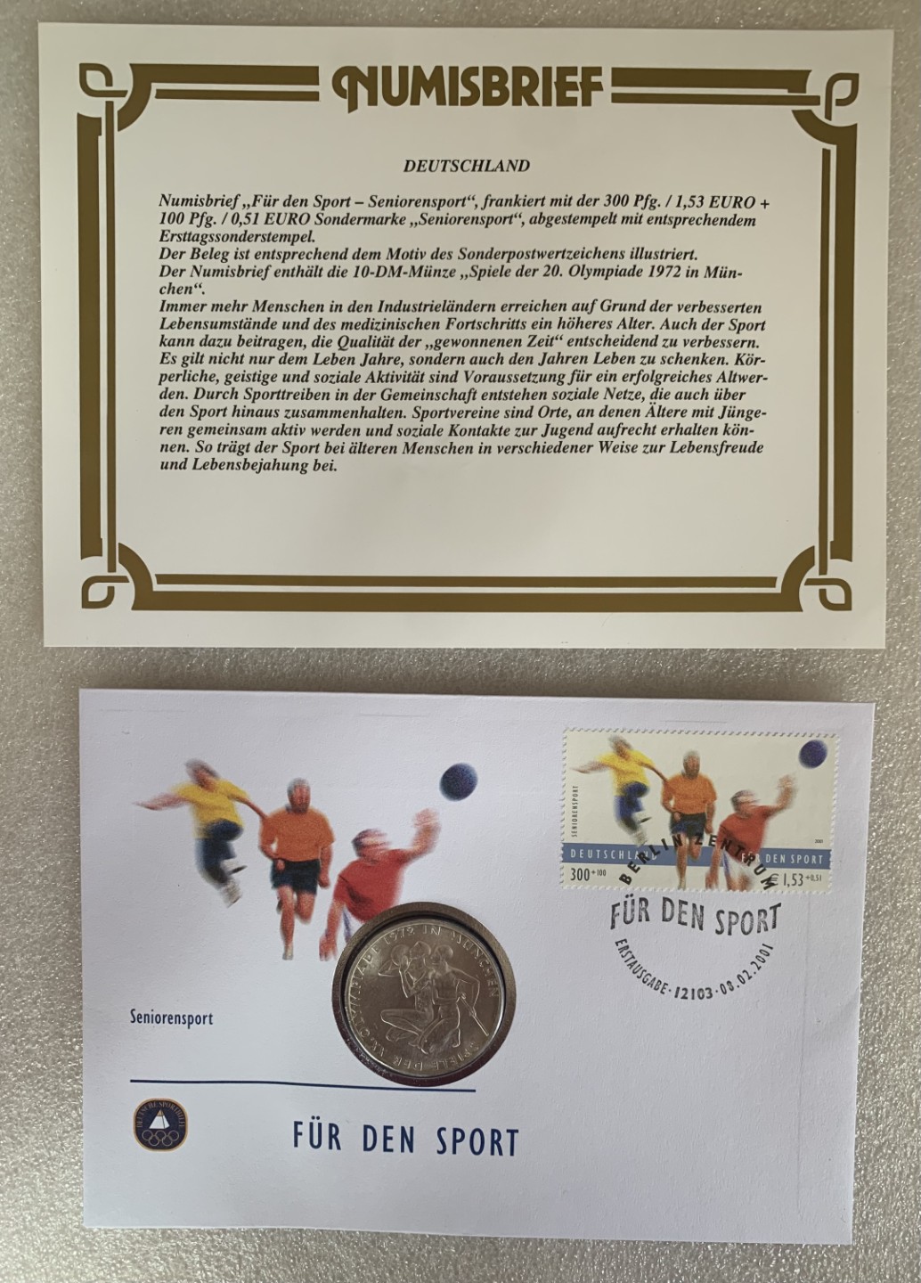 瓶子🏺第88期拍卖会  西德1972年10马克纪念银币 慕尼黑奥运会运动员跪地 银币原封（3）