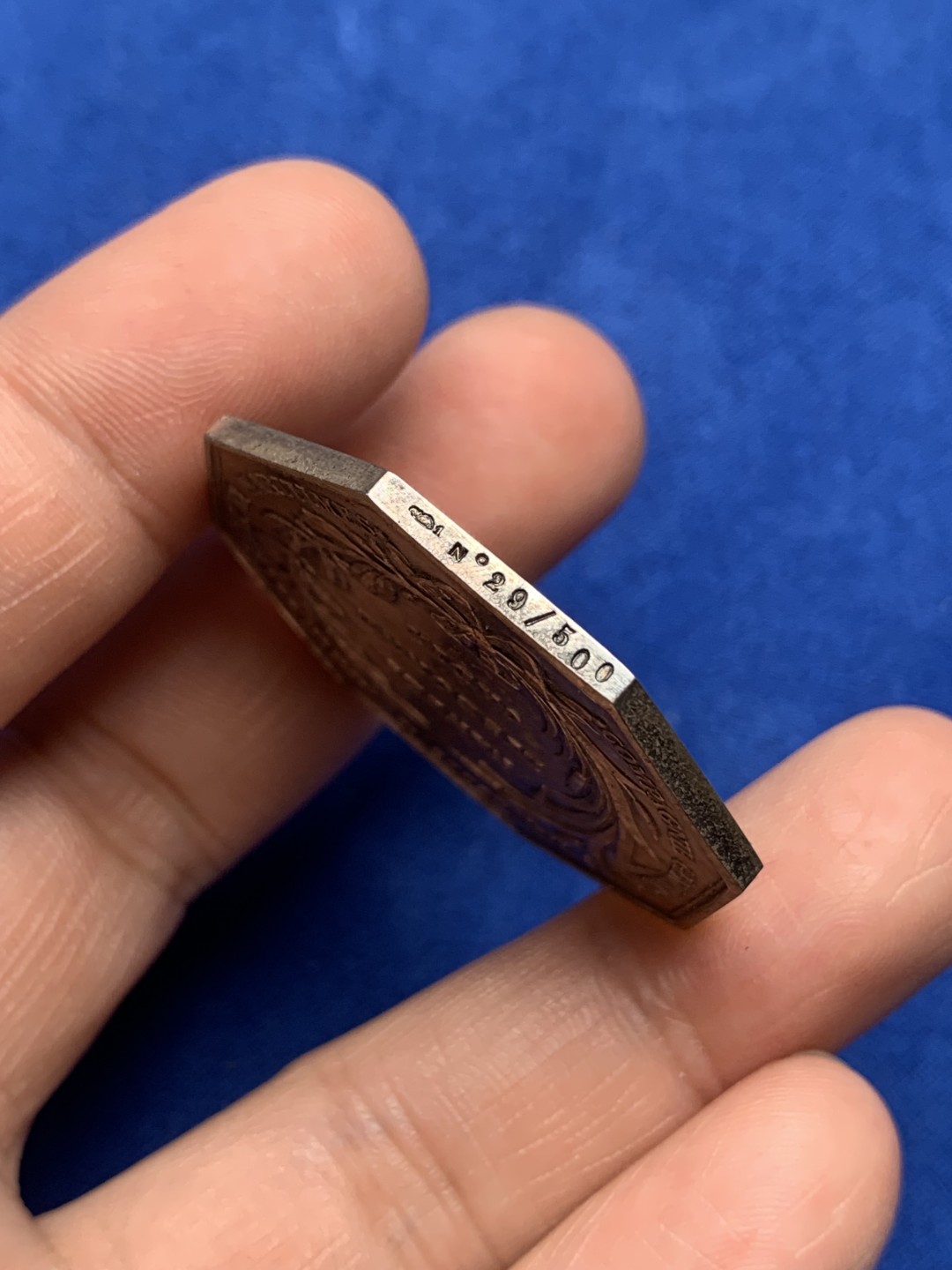 《竞宝斋》第157场-法国八角与章 专场！周日，周一，周四 3场 (全场包邮) 法国八角银质代币，内河和海运轮船公司，26.68g，38.5mm，丰饶角后铸带500枚编号