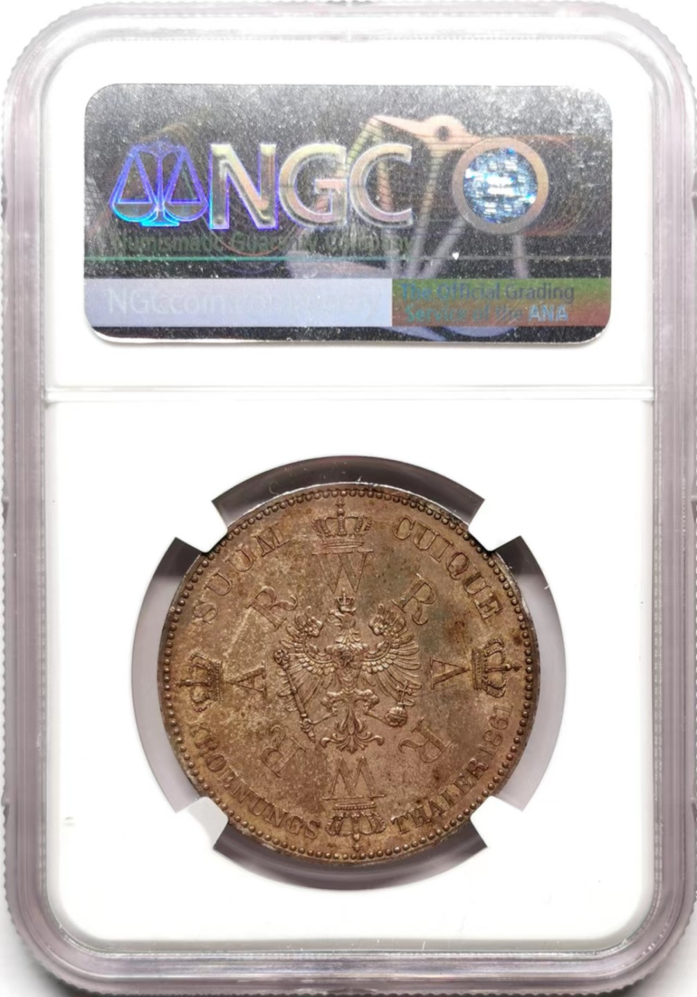 凡希社世界钱币微拍第二百三十六期 1861普鲁士威廉加冕纪念泰勒NGC-MS62