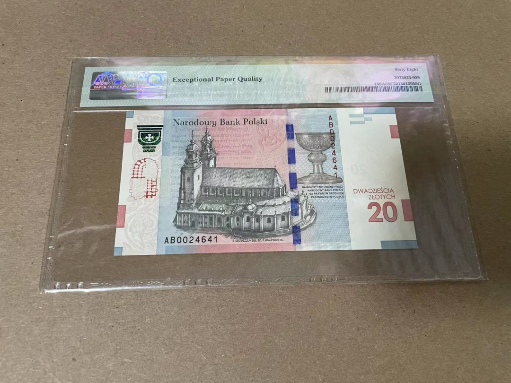 【Blue Auction】✨世界纸币精拍第316期——周日畅拍场   波兰 2015年20兹罗提 PMG68EPQ 超高分 接受洗礼1050周年纪念钞  