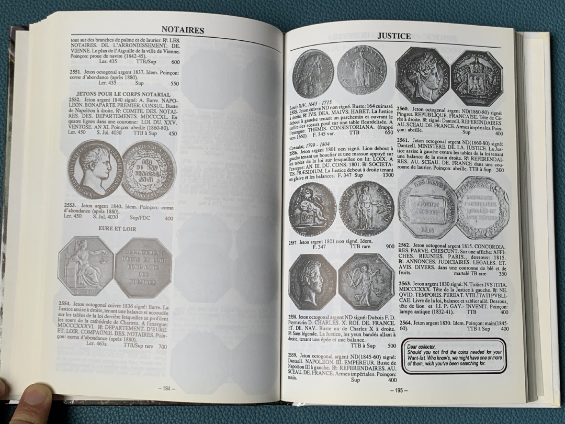 《竞宝斋》第157场-法国八角与章 专场！周日，周一，周四 3场 (全场包邮) 法国 1991年 JETONS 代币目录 所见最新版本 版别详尽 厚达349页 一本在手 八角我有 权威绝版目录 都是全新的 多本随机发