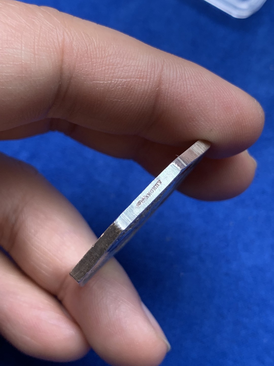 《竞宝斋》第157场-法国八角与章 专场！周日，周一，周四 3场 (全场包邮) 法国八角银质代币，凤凰火灾保险，拿破仑三世，23.4g，36mm，手指边铭