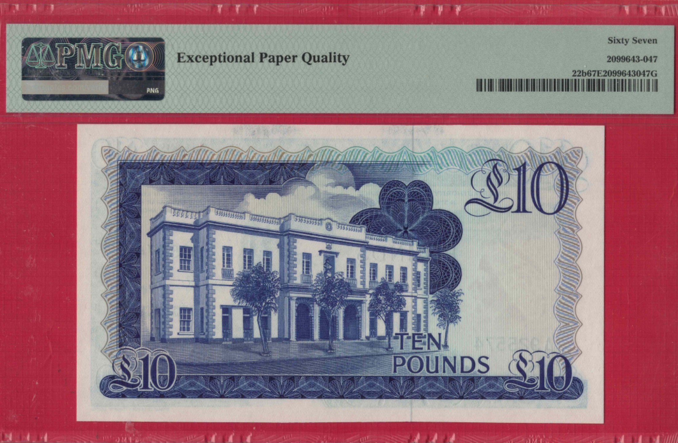 直布罗陀10镑 1986年 A冠 P-22b 欧洲纸币 实物图 UNC