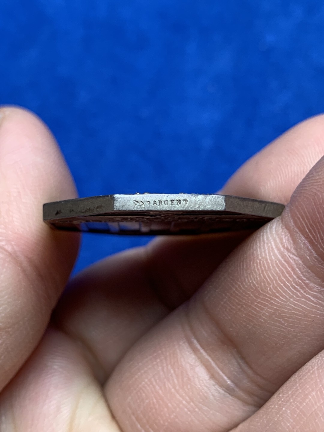 《竞宝斋》第157场-法国八角与章 专场！周日，周一，周四 3场 (全场包邮) 法国八角银质代币，巴黎外汇经纪人，19.6g，32mm，丰饶角边铭