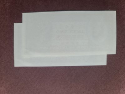 【币将精彩】纸币杂项拍卖（2026-4-27） 香港一分纸币unc两张