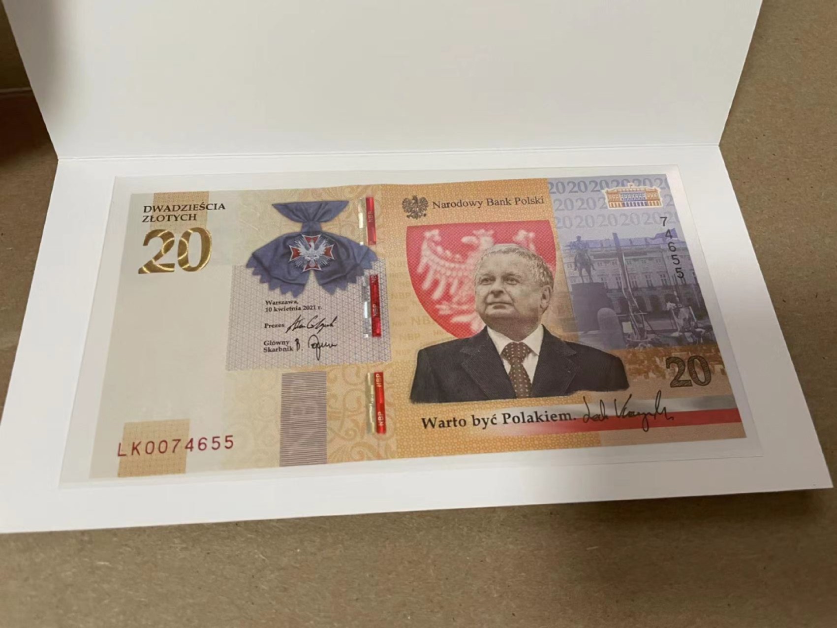 【Blue Auction】✨世界纸币精拍第316期——周日畅拍场 【原装带册】波兰 2021年20兹罗提 全新UNC