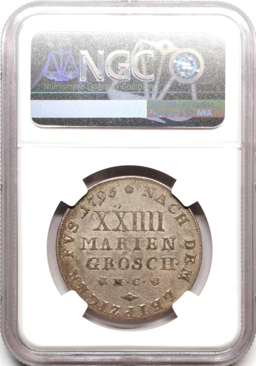 凡希社世界钱币微拍第二百三十六期 1795布伦瑞克沃芬布特尔飞马2/3泰勒NGC-AU50