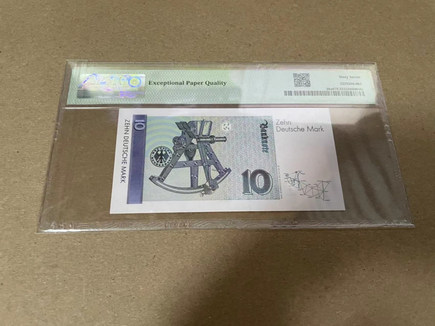 【Blue Auction】✨世界纸币精拍第316期——周日畅拍场 【AAA初版】德国 1989年10马克 PMG67EPQ 