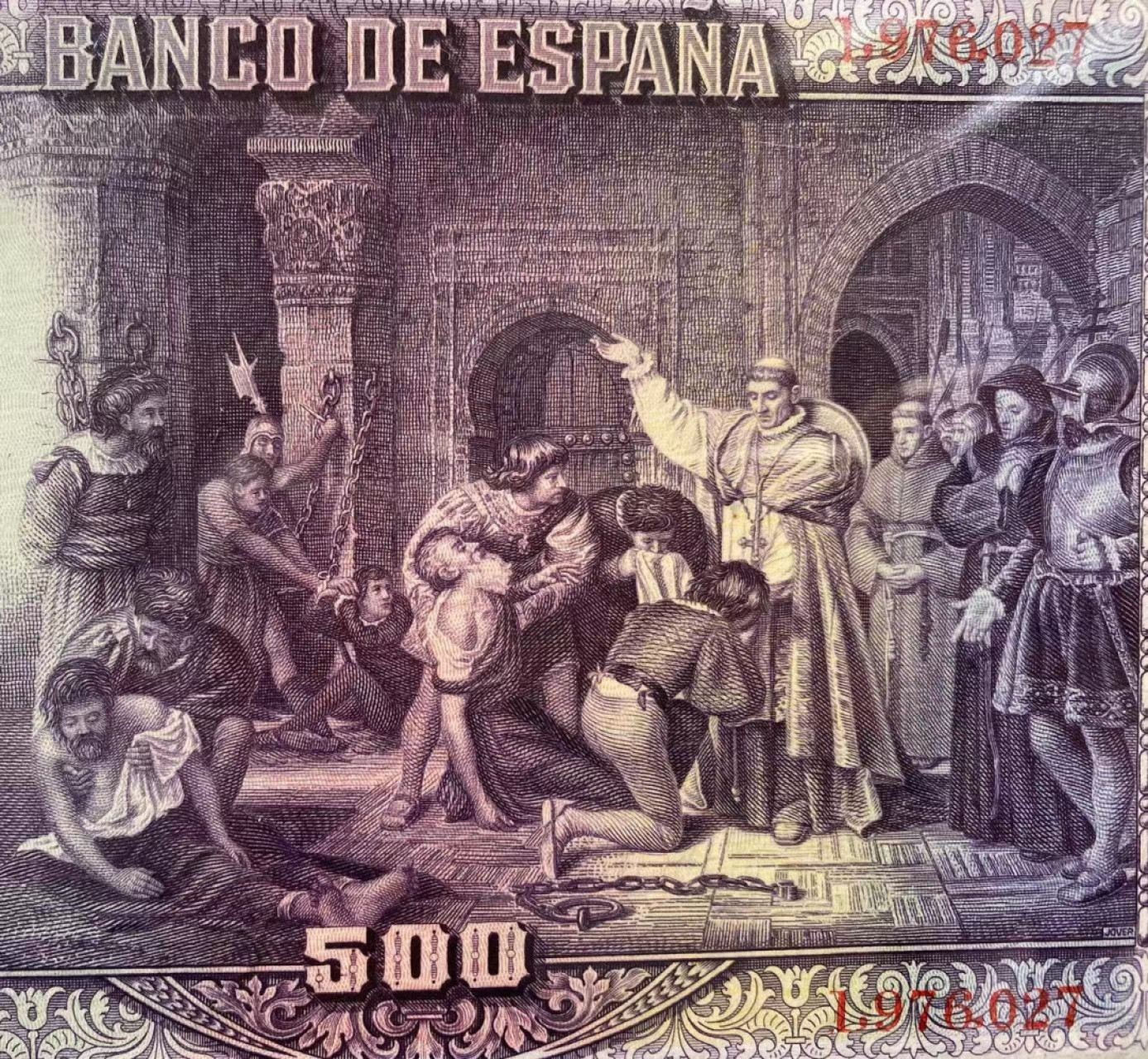 【Blue Auction】✨世界纸币精拍第316期——周日畅拍场 西班牙 1928年500比塞塔 PMG64EPQ 大方块 BWC出品