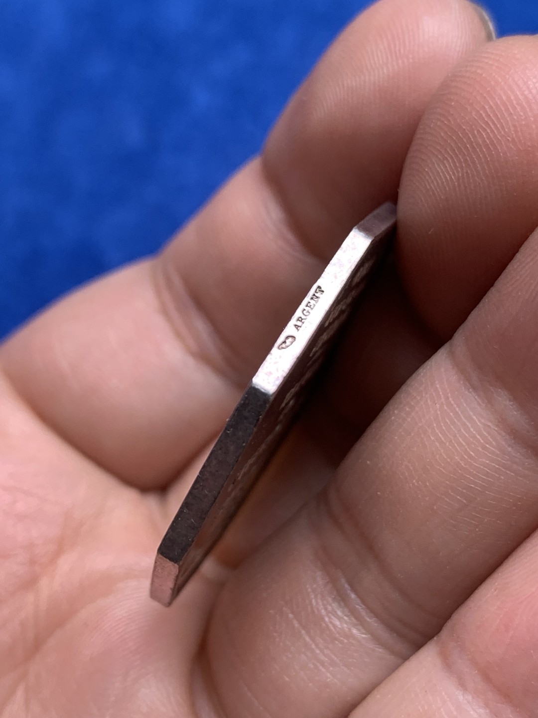 《竞宝斋》第157场-法国八角与章 专场！周日，周一，周四 3场 (全场包邮) 法国八角银质代币，1870年公证人优先协会，智慧女神雅典娜和一对母子，19.88g，35.8mm，丰饶角边铭，金色包浆