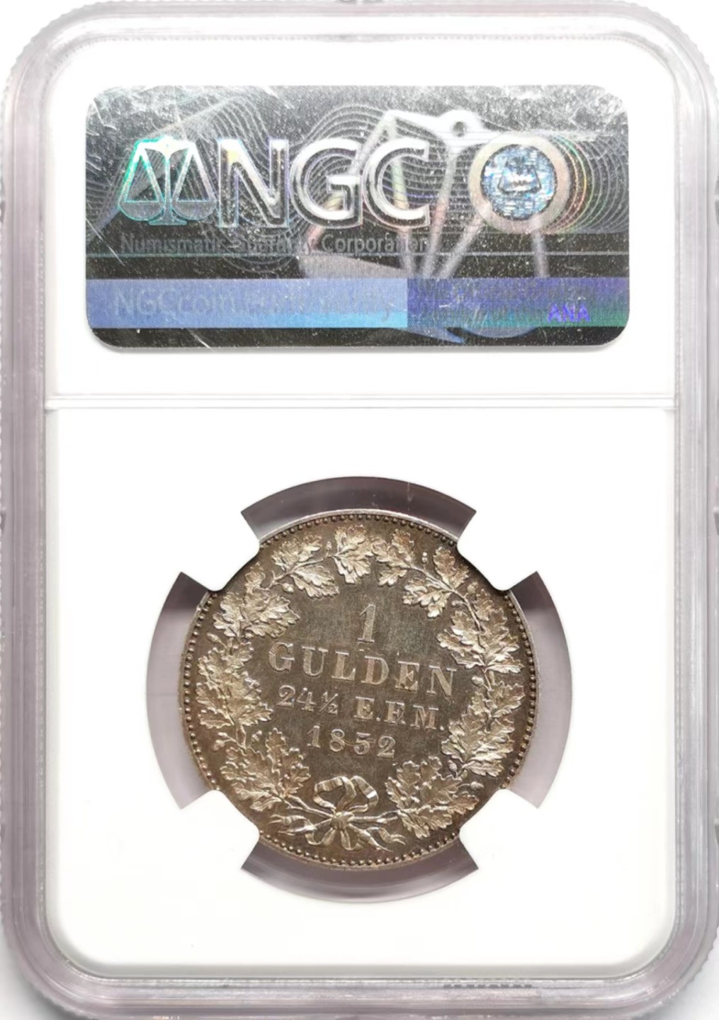 凡希社世界钱币微拍第二百三十六期 1852普鲁士古尔登银币NGC-UNCD