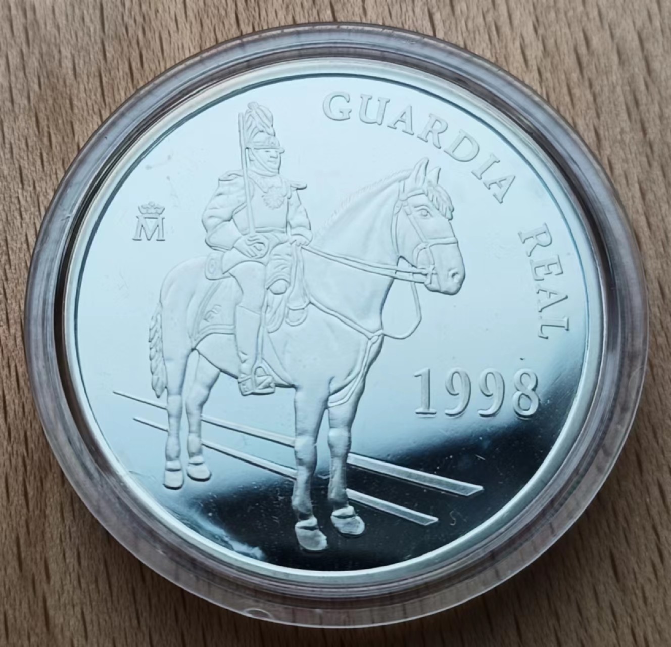 瓶子🏺第88期拍卖会 西班牙1998年欧元大银币精制套币  三枚币重量分别为168.75克33.62克6.72克