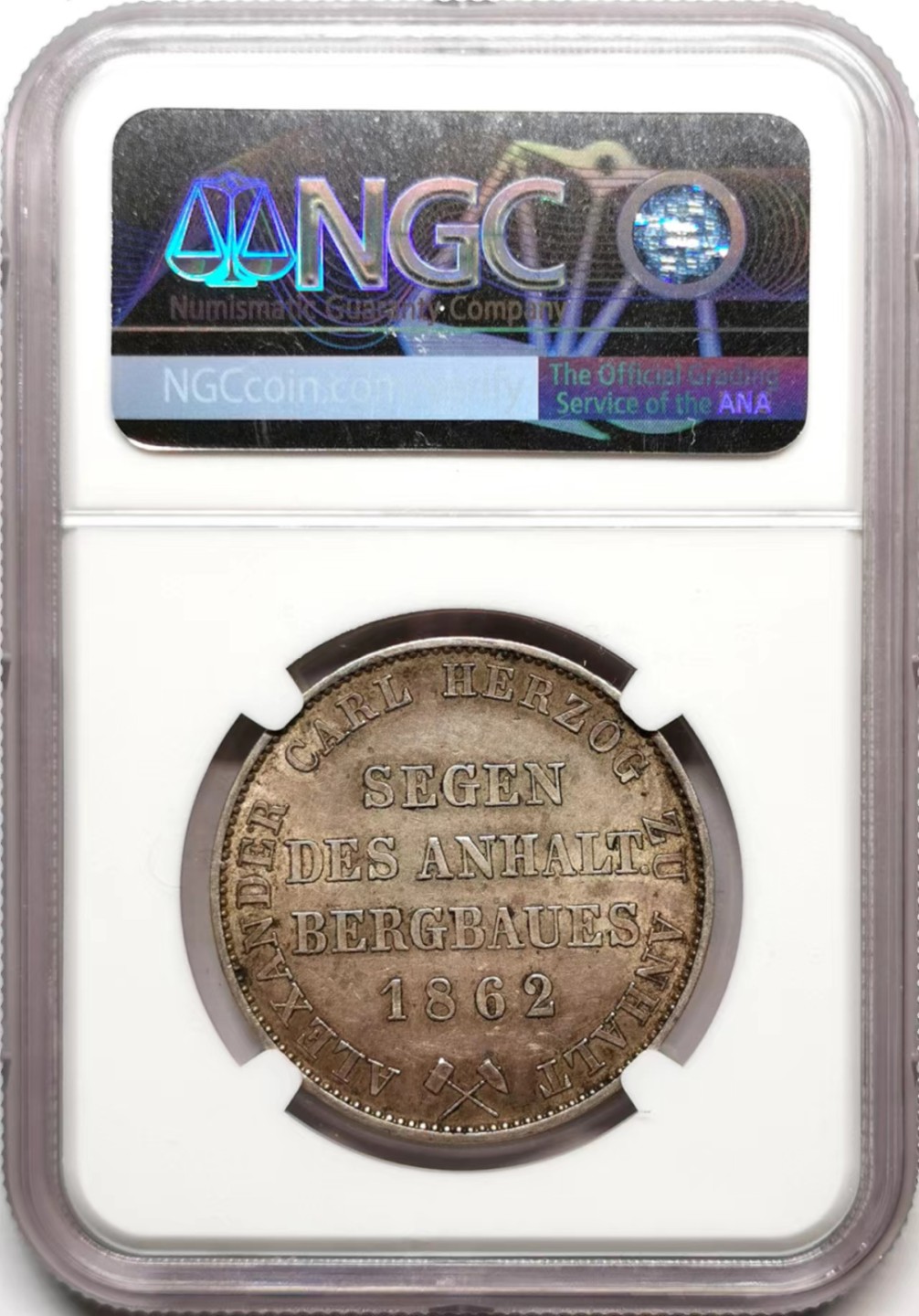 凡希社世界钱币微拍第二百三十六期 1862安哈特小熊泰勒NGC-AUD