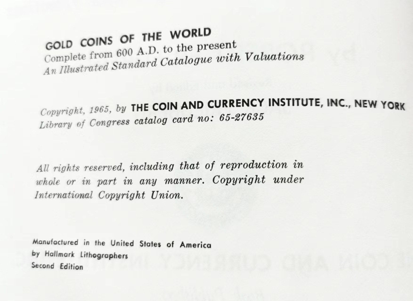 凡希社世界钱币微拍第二百三十六期 公元600年至今的世界金币目录 封页有开裂见图例