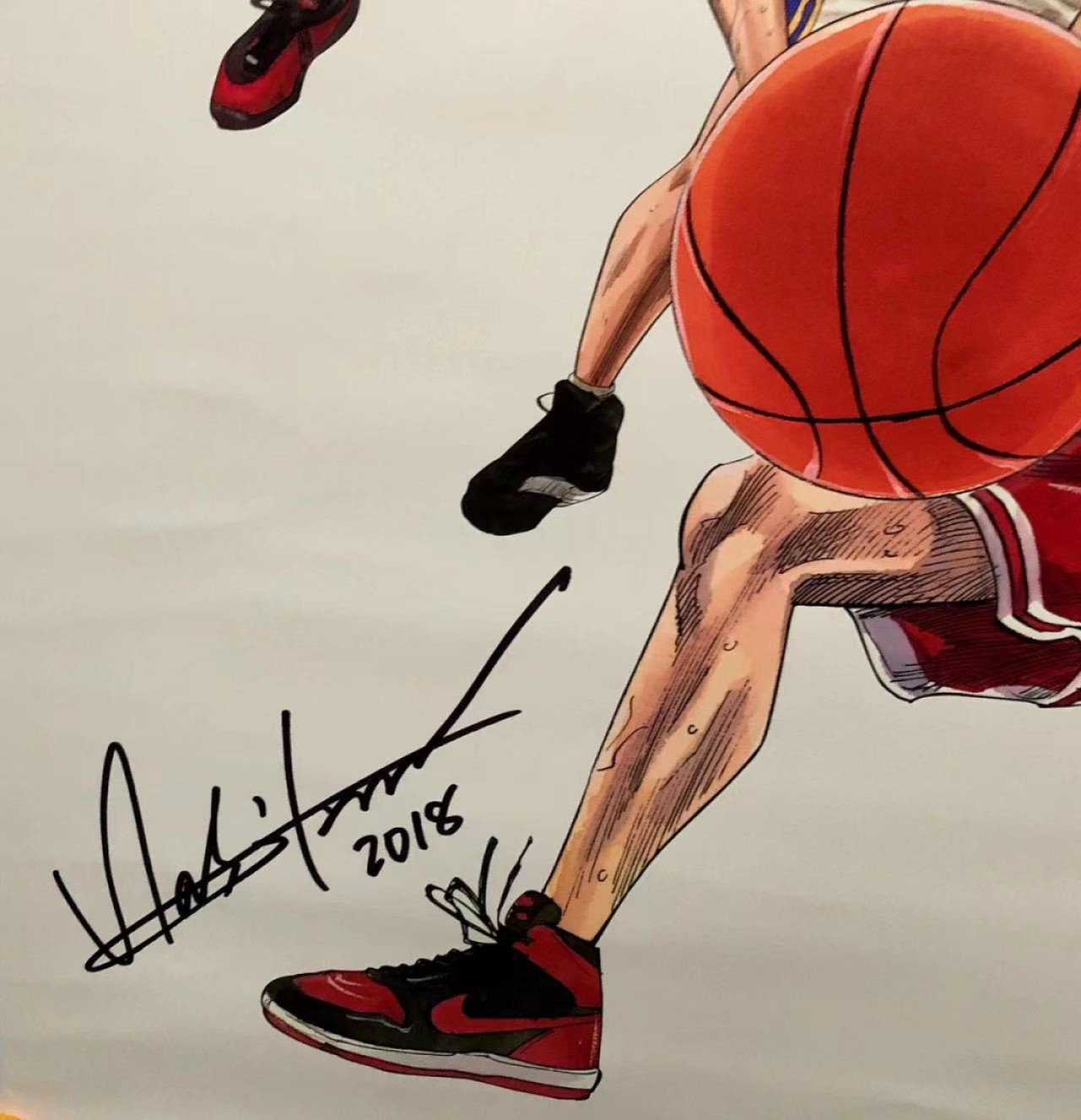 零元拍：灌篮高手大电影来了，特别奉献：井上雄彦亲笔签名 Jump50th SLAM DUNK allstar 灌篮高手300张限量艺术海报