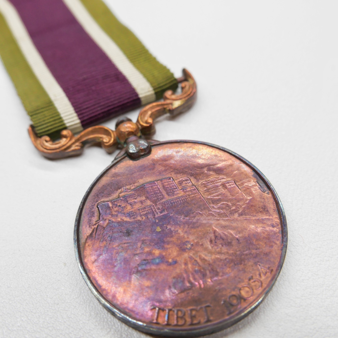 交易所2023-4-22群拍 英国清朝西藏战争奖章，铜版，中国近代史重要转折