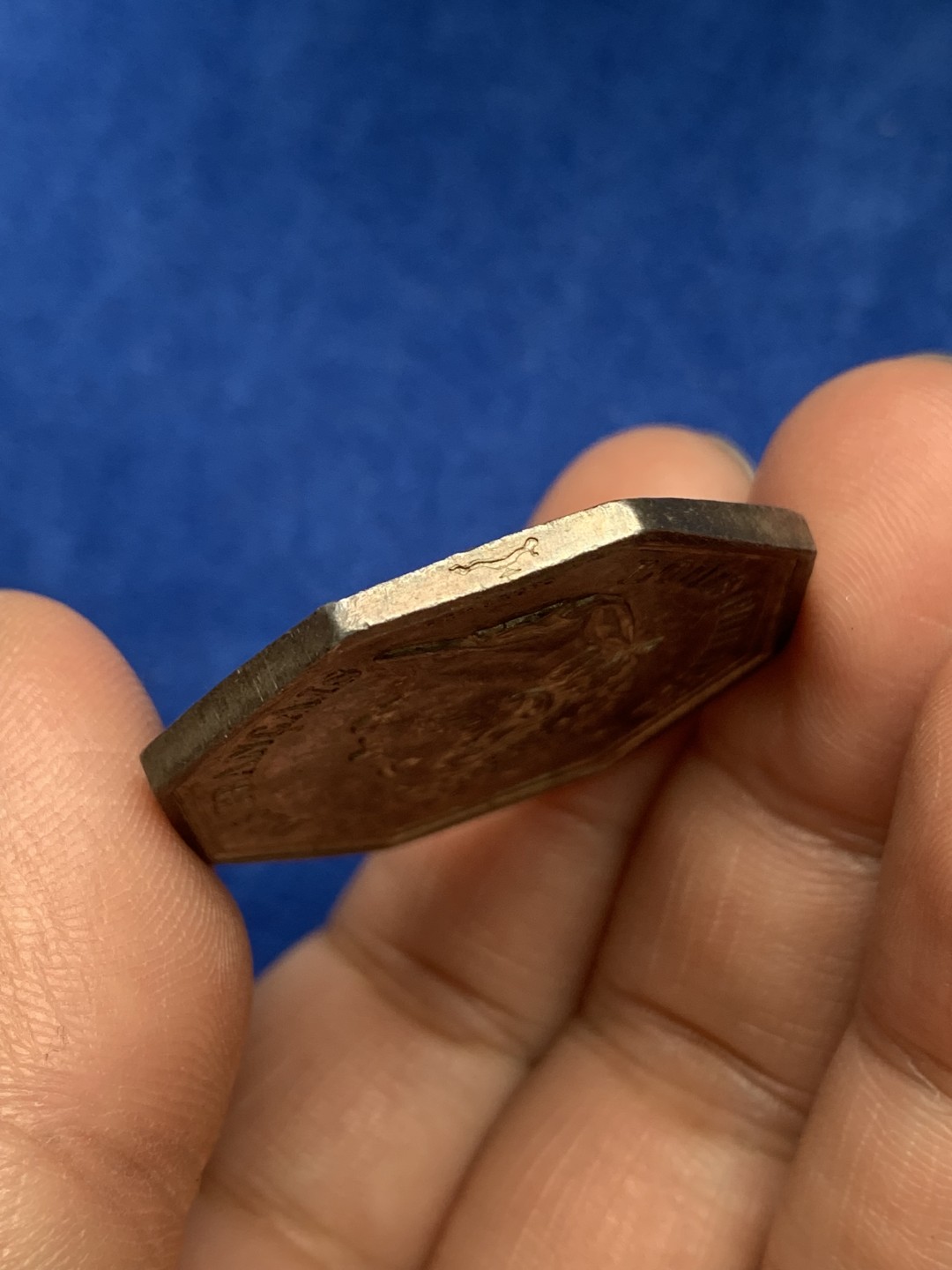 《竞宝斋》第157场-法国八角与章 专场！周日，周一，周四 3场 (全场包邮) 法国八角银质代币，凤凰火灾保险，菲利普一世，22.51g，36mm，油灯边铭